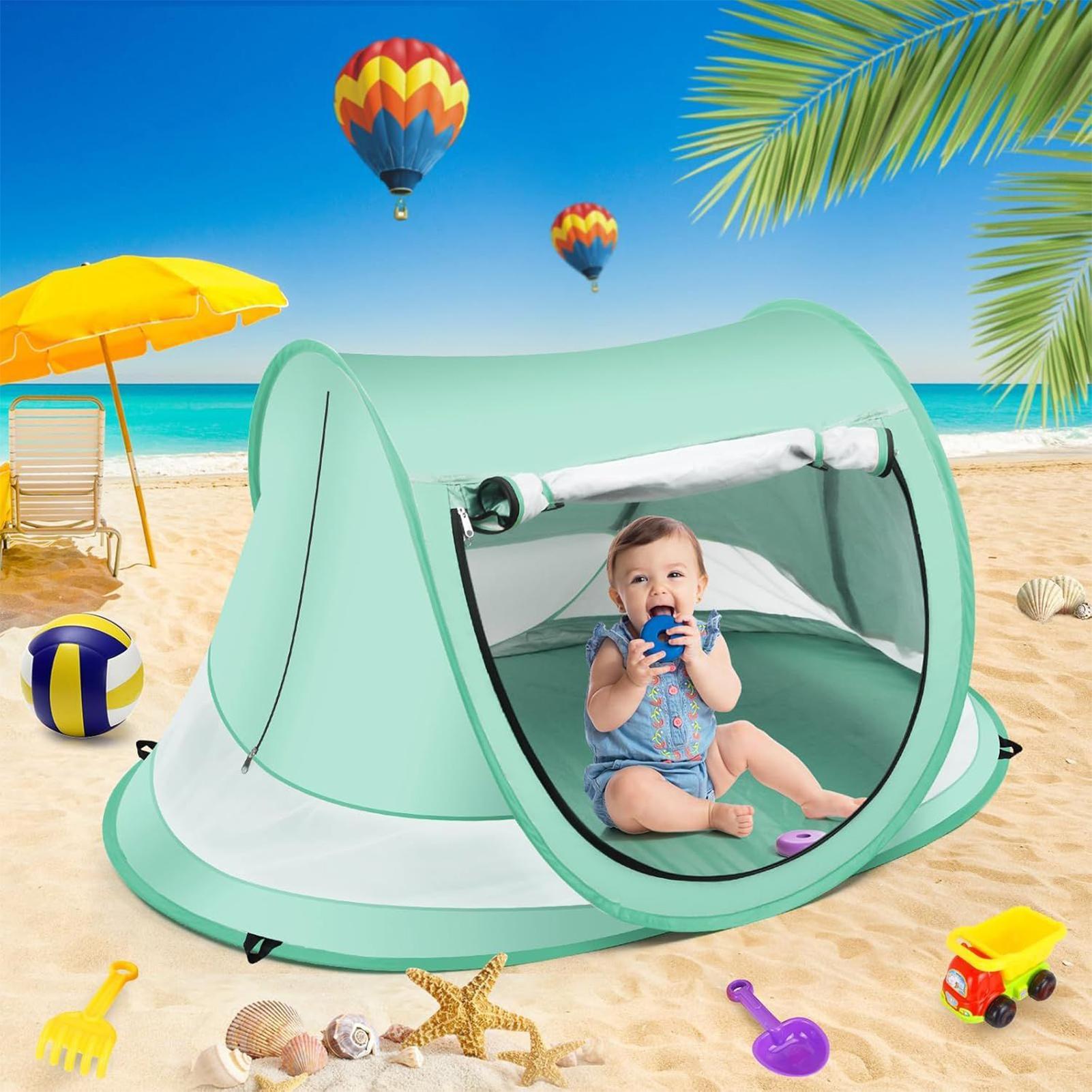 Outdoor Tent Playhouse - Strandzelt für Kleinkinder, UV-beständiges, faltbares Pop-Up-Kuppelzelt