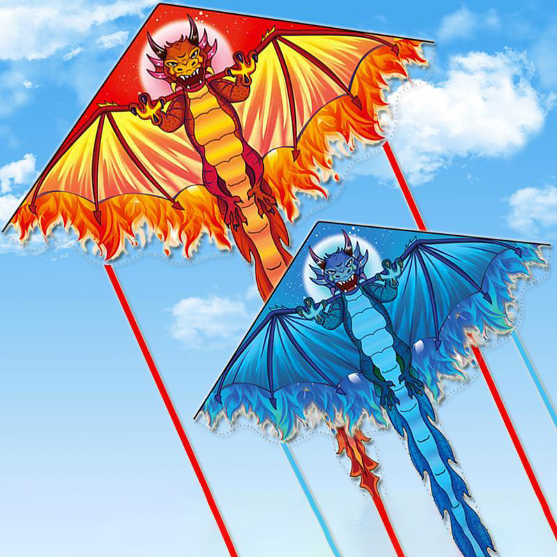 Kite Easy Fly Kids - Großer Drachendrachen für Kinder und Erwachsene,