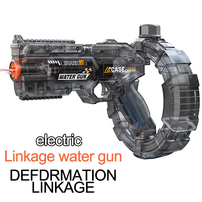 Kids Outdoor Water - Automatische elektrische Wasserpistole mit LED-Taschenlampe, Schnellfeuer,