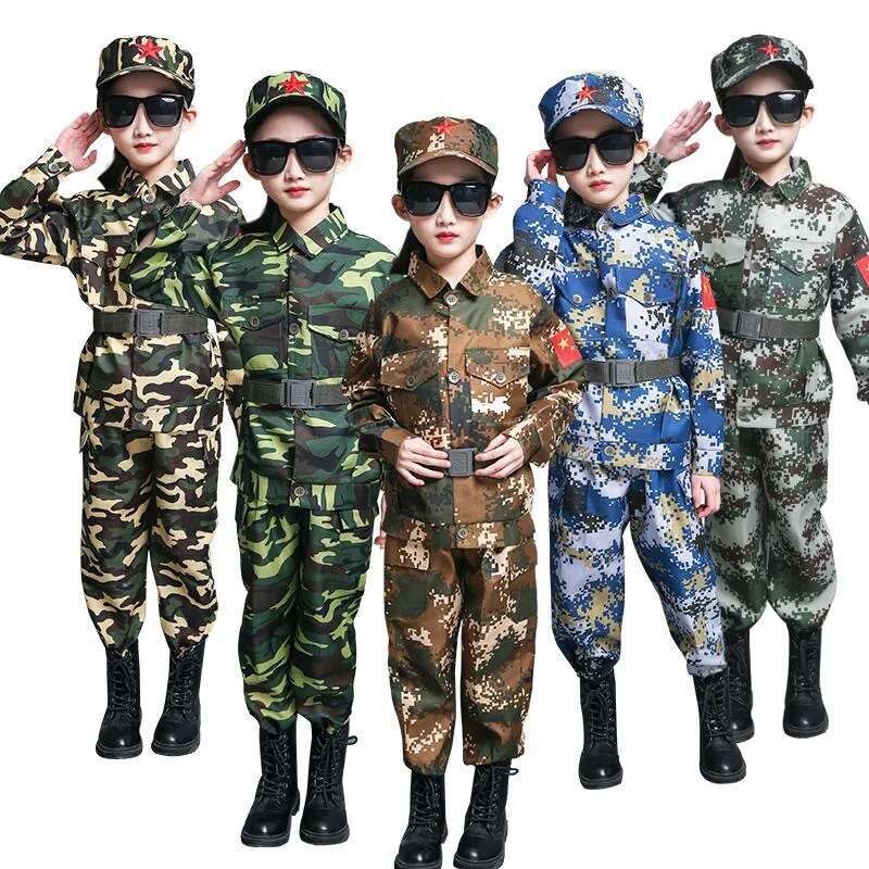 Kids Outdoor Ninja Equipment - Jungen Mädchen Militärische Trainingsuniformen Kinder Kampf