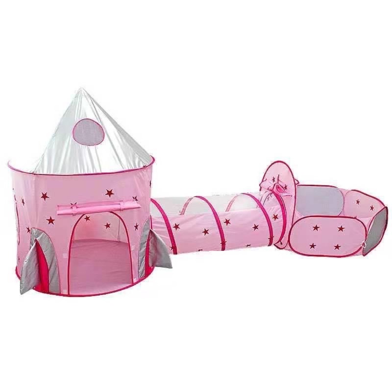 Outdoor Tent Playhouse - 3-in-1 Tragbares Kinderzelt Spielzeug Faltbarer Krabbeltunnel