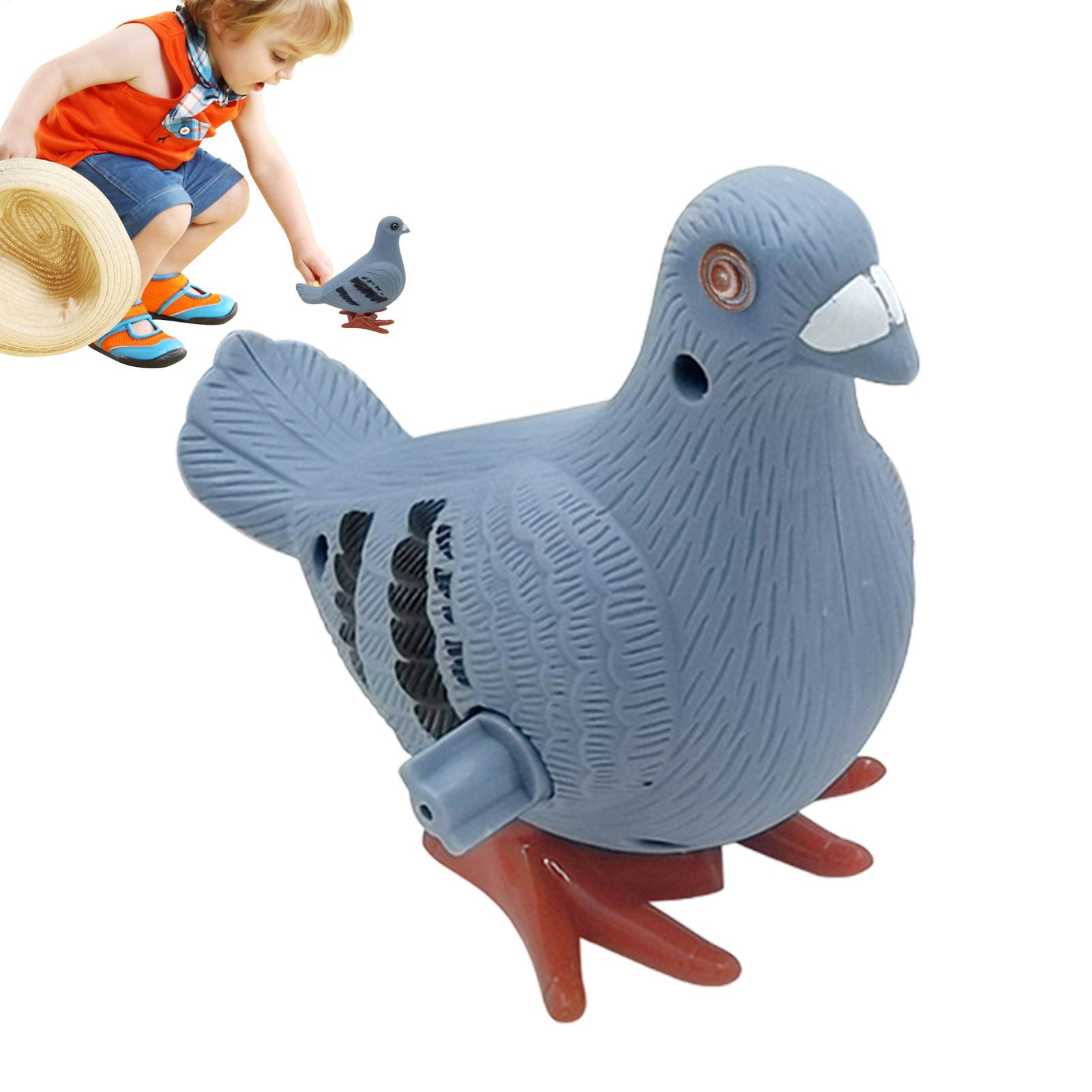 Kids Outdoor Jumping Toys - Niedliches springendes Tauben-Uhrwerk-Spielzeug, lustiges simuliertes Tier-Taubenmodell,