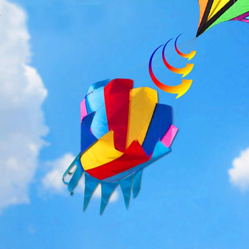 Kite Easy Fly Kids - Großer Regenbogen-Drachen, Nylon-Windsäcke, Drachen, Spielzeug für