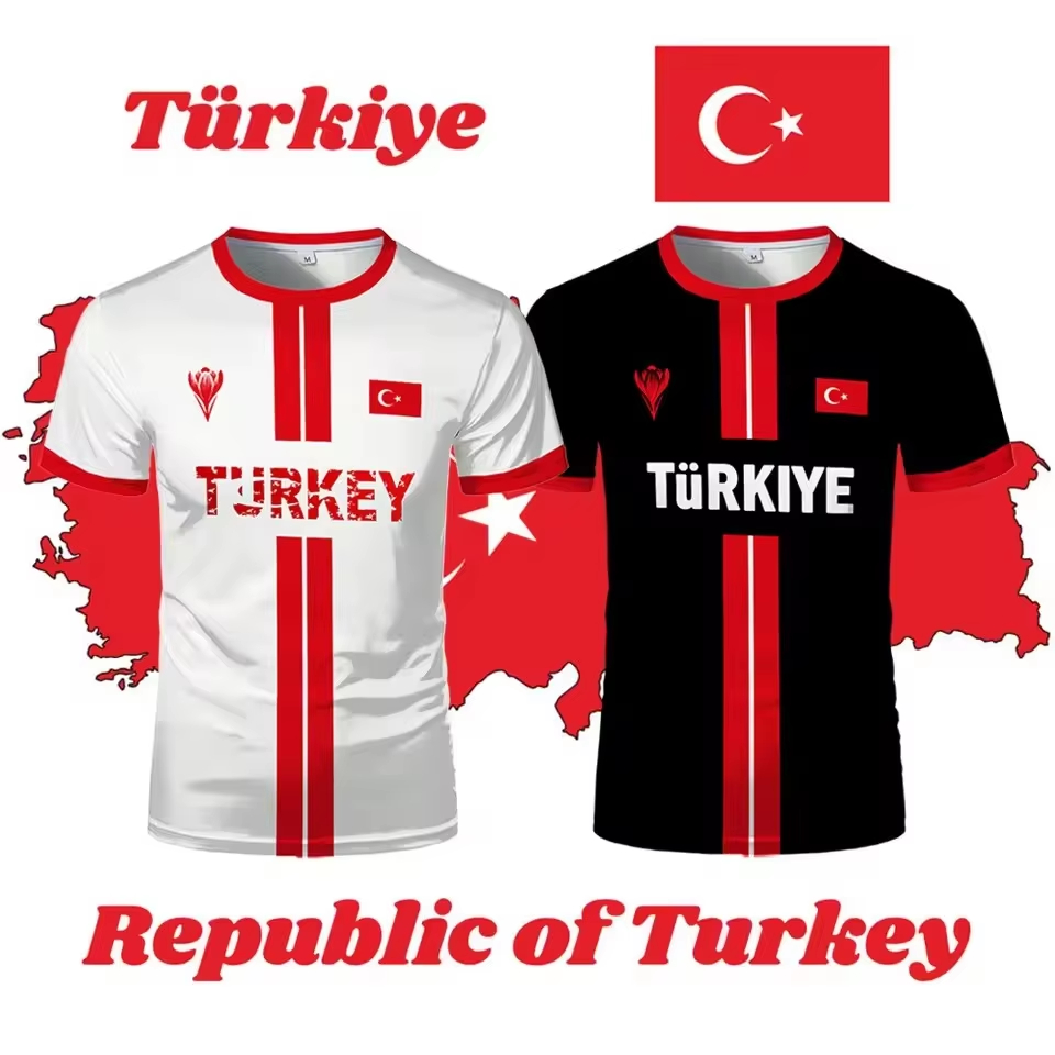 Kids Outdoor Fort - Türkei Flagge 3D-Druck Sport Schnelltrocknend Atmungsaktives