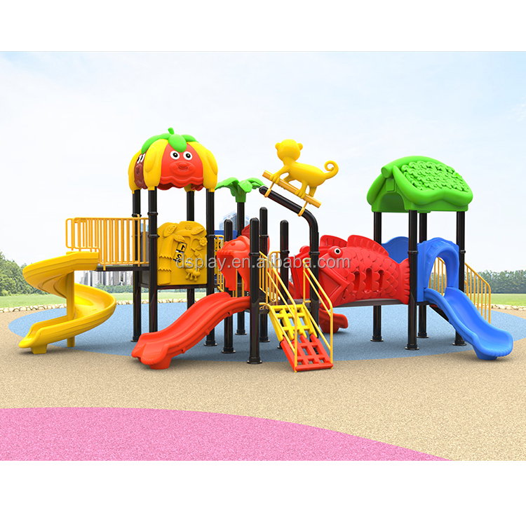 Kids Outdoor Climbing Structure - Kommerzielle Outdoor-Spielgeräte für Kinder, bunte Rutschen