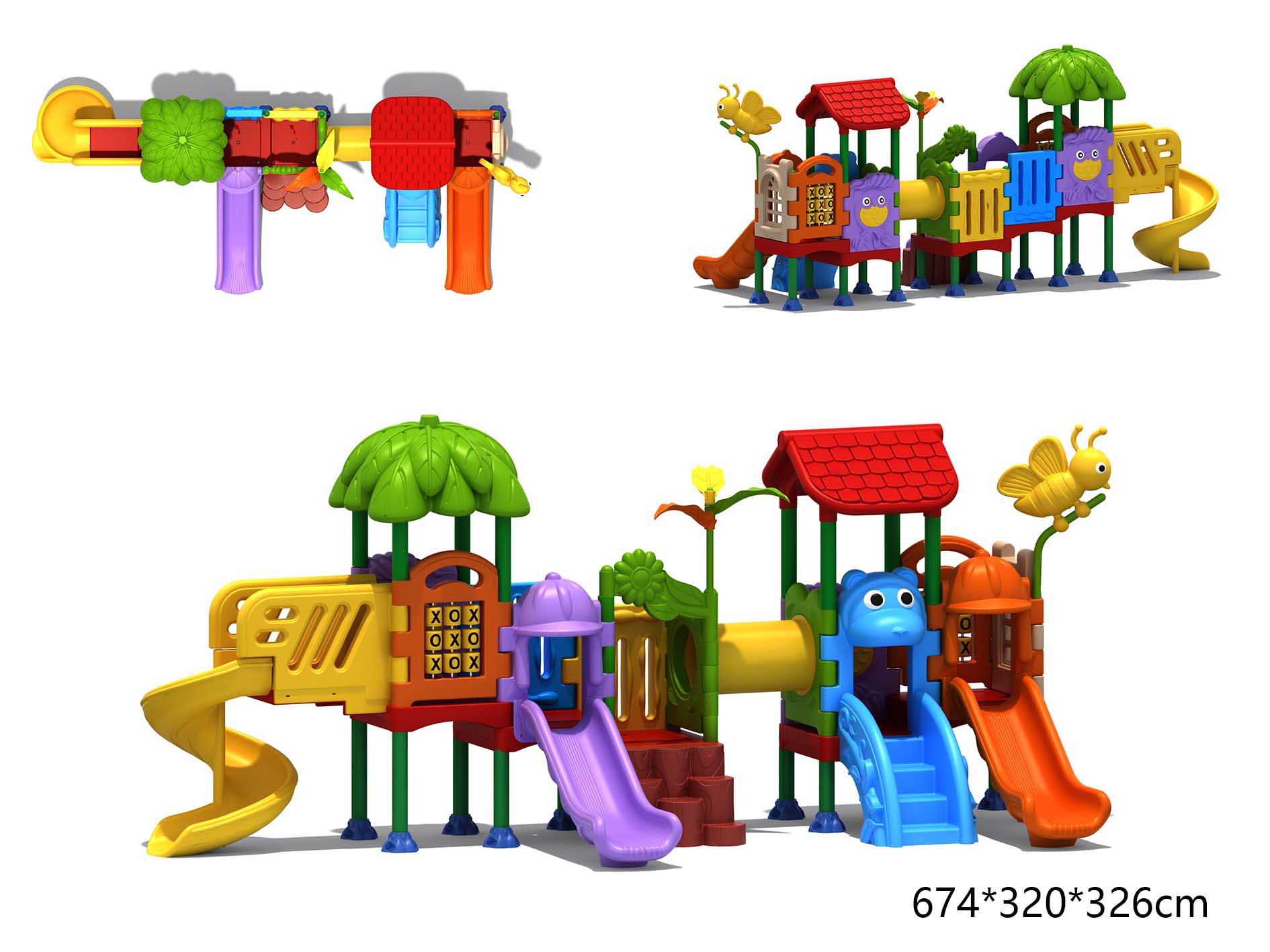 KID Playground Spielhaus-Sets, – Kids Outdoor Slide Set Bewertung und Preis