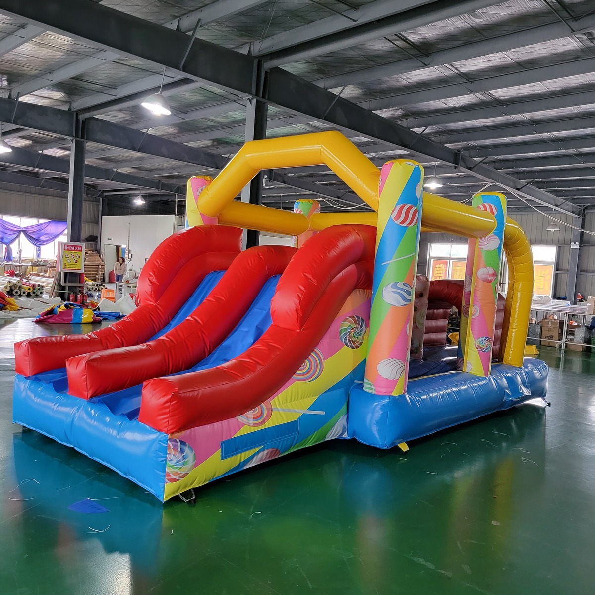 Kommerzielles PVC-Planen-Hüpfb – Kids Outdoor Trampoline Bewertung und Preis