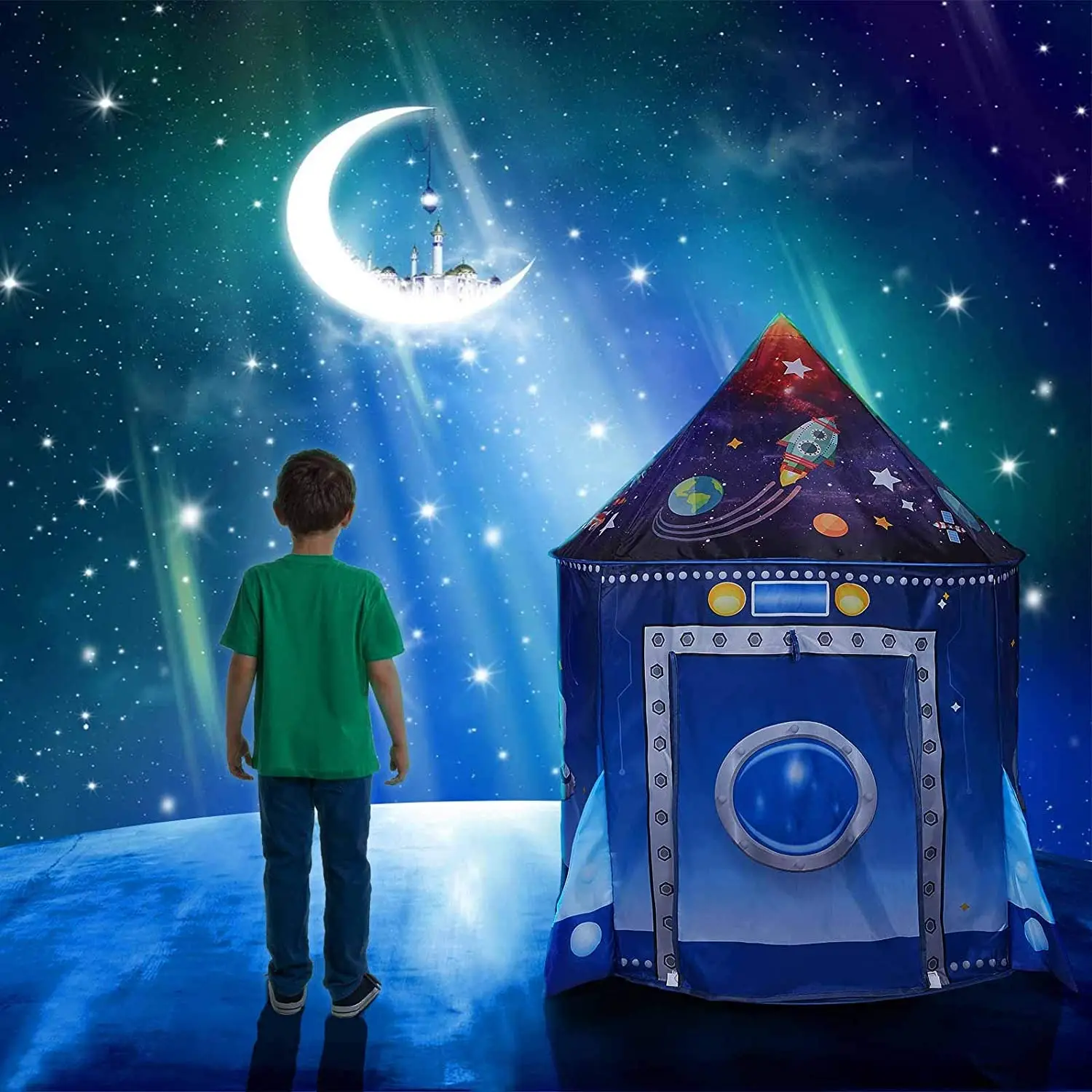 Raketen-Spielzelt für Kinder,  – Outdoor Tent Playhouse Bewertung und Preis