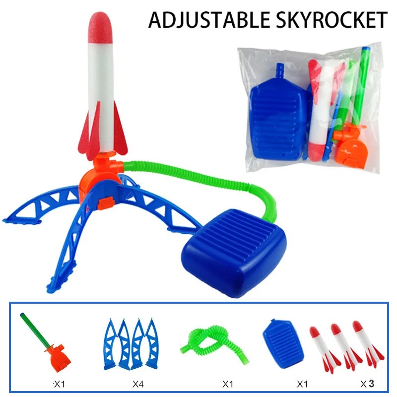 Luftraketen-Fußpumpen-Launcher – Kids Outdoor Jumping Toys Bewertung und Preis