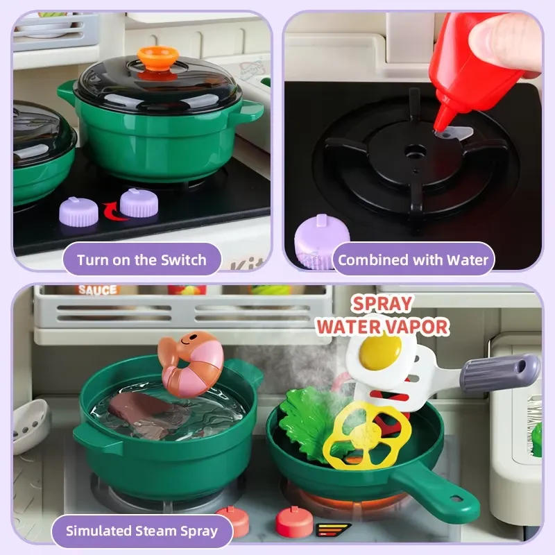 90cm Großes Spielküchen-Set fü – Kids Outdoor Kitchen Accessories Bewertung und Preis