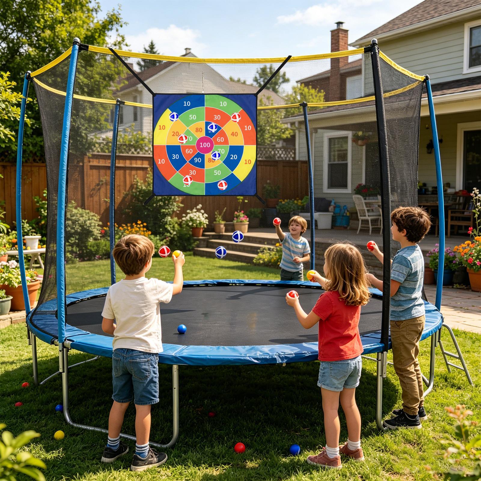 Trampolin-Dartspiel-Set mit Kl – Kids Outdoor Trampoline Bewertung und Preis