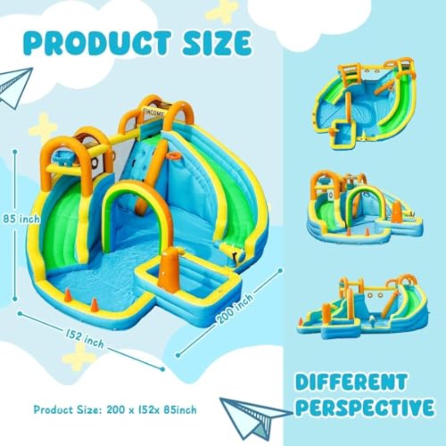 Aufblasbarer Wasserrutschenpar – Kids Outdoor Water Bewertung und Preis