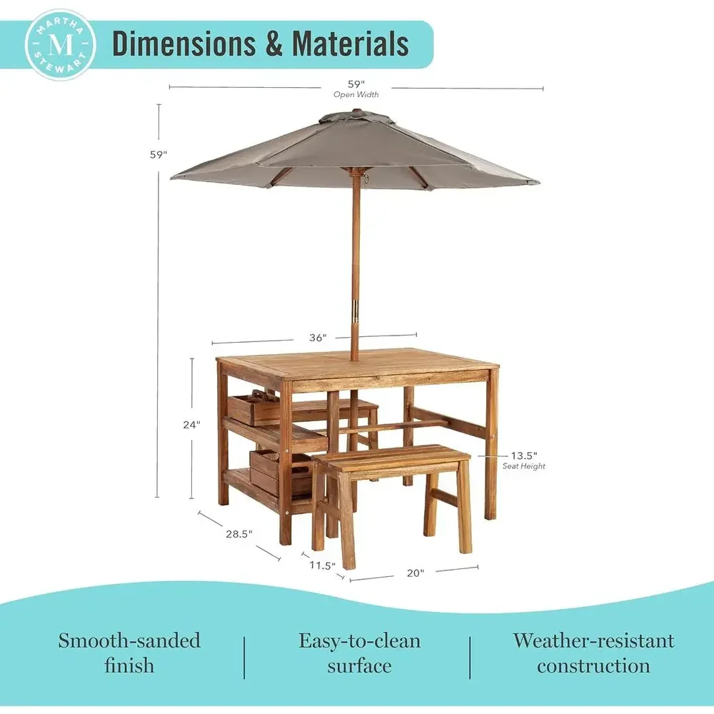 Kinder-Outdoor-Aktivitätstisch – Kids Outdoor Bench Table Bewertung und Preis