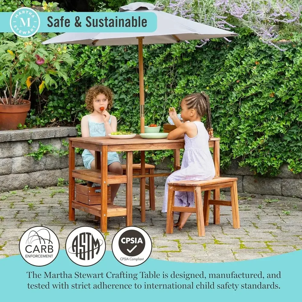 Kinder-Outdoor-Aktivitätstisch – Kids Outdoor Bench Table Bewertung und Preis
