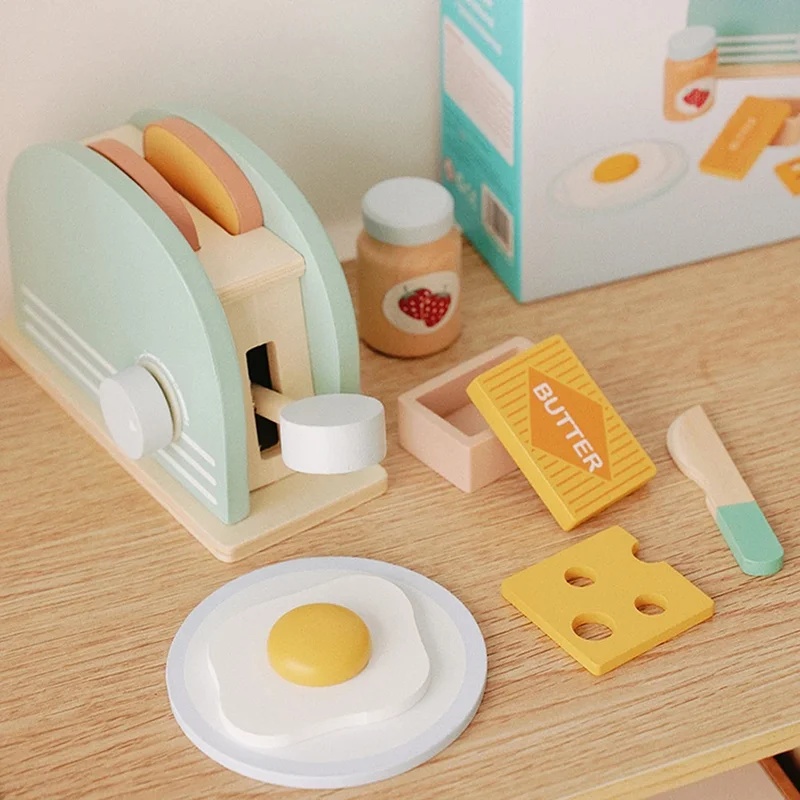 Holz-Simulations-Toaster-Spiel – Kids Outdoor Kitchen Accessories Bewertung und Preis