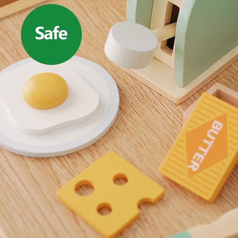 Holz-Simulations-Toaster-Spiel – Kids Outdoor Kitchen Accessories Bewertung und Preis