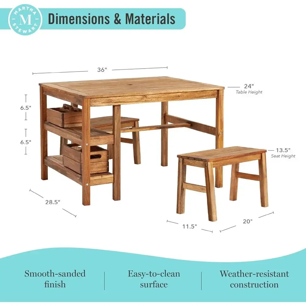 Kinder-Outdoor-Aktivitätstisch – Kids Outdoor Bench Table Bewertung und Preis