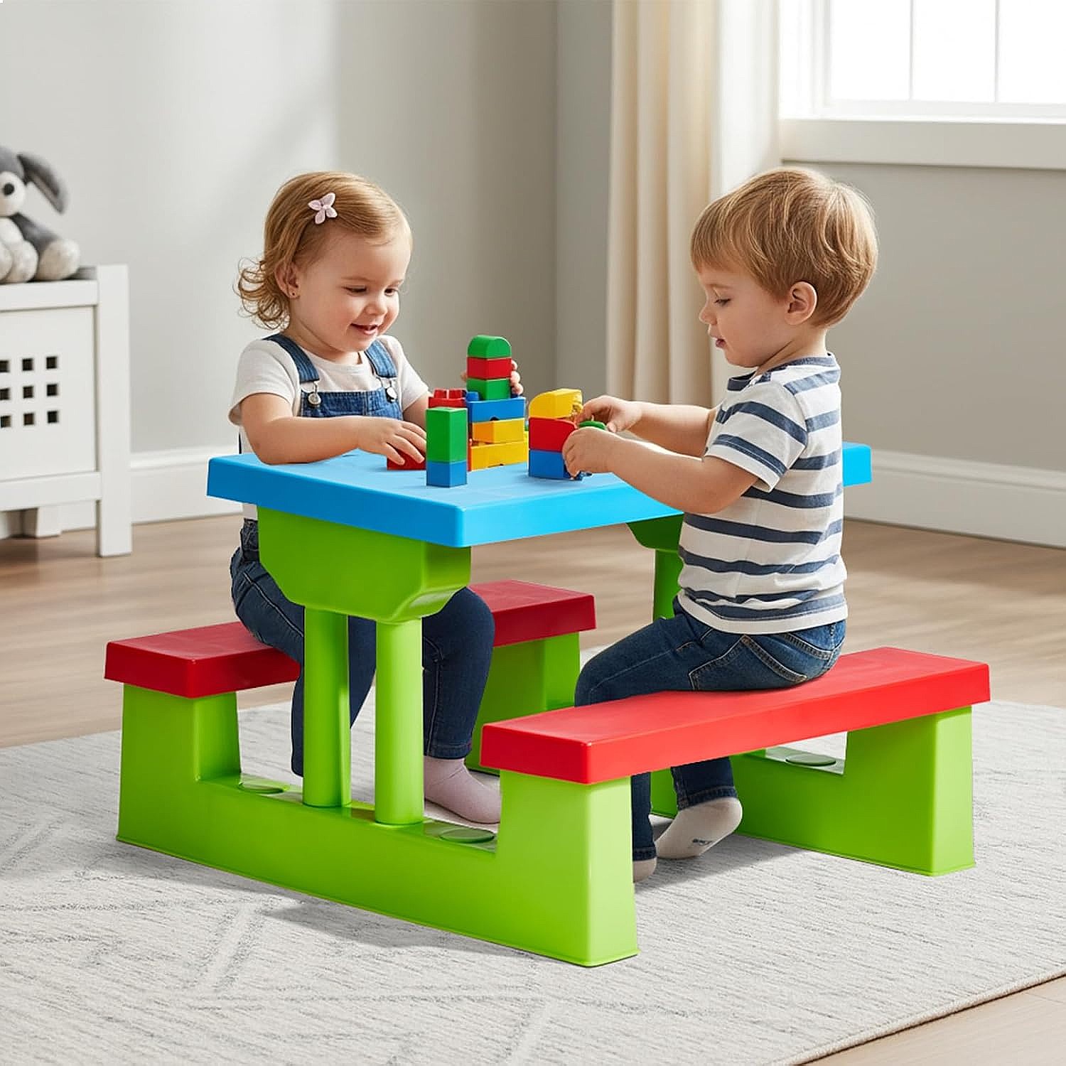 JOYMOR Kinder-Picknicktisch mi – Kids Outdoor Bench Table Bewertung und Preis