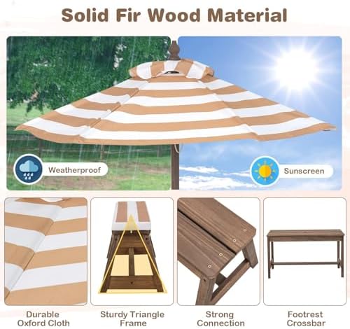 Kinder-Picknicktisch, Outdoor- – Kids Outdoor Bench Table Bewertung und Preis