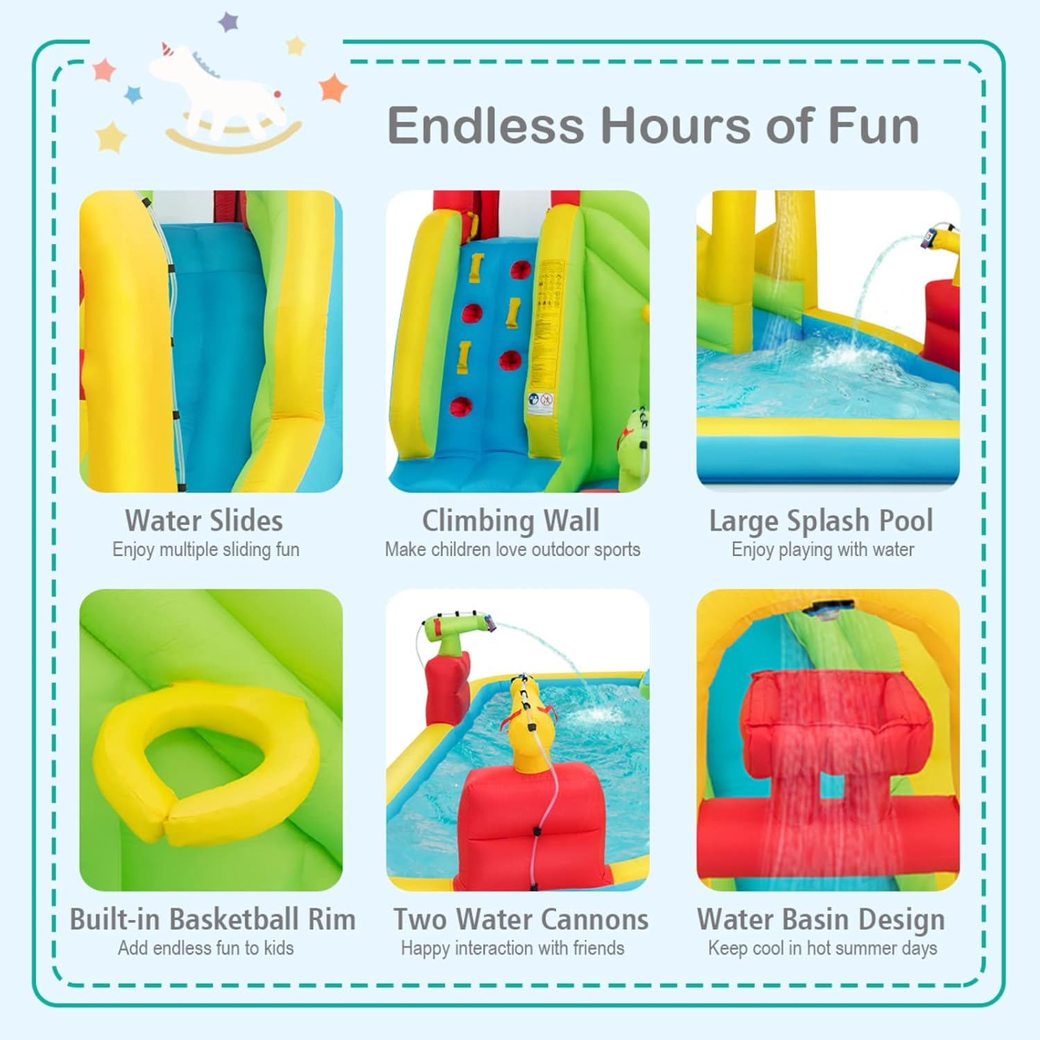 Mega Aufblasbarer Wasserpark H – Kids Outdoor Water Bewertung und Preis