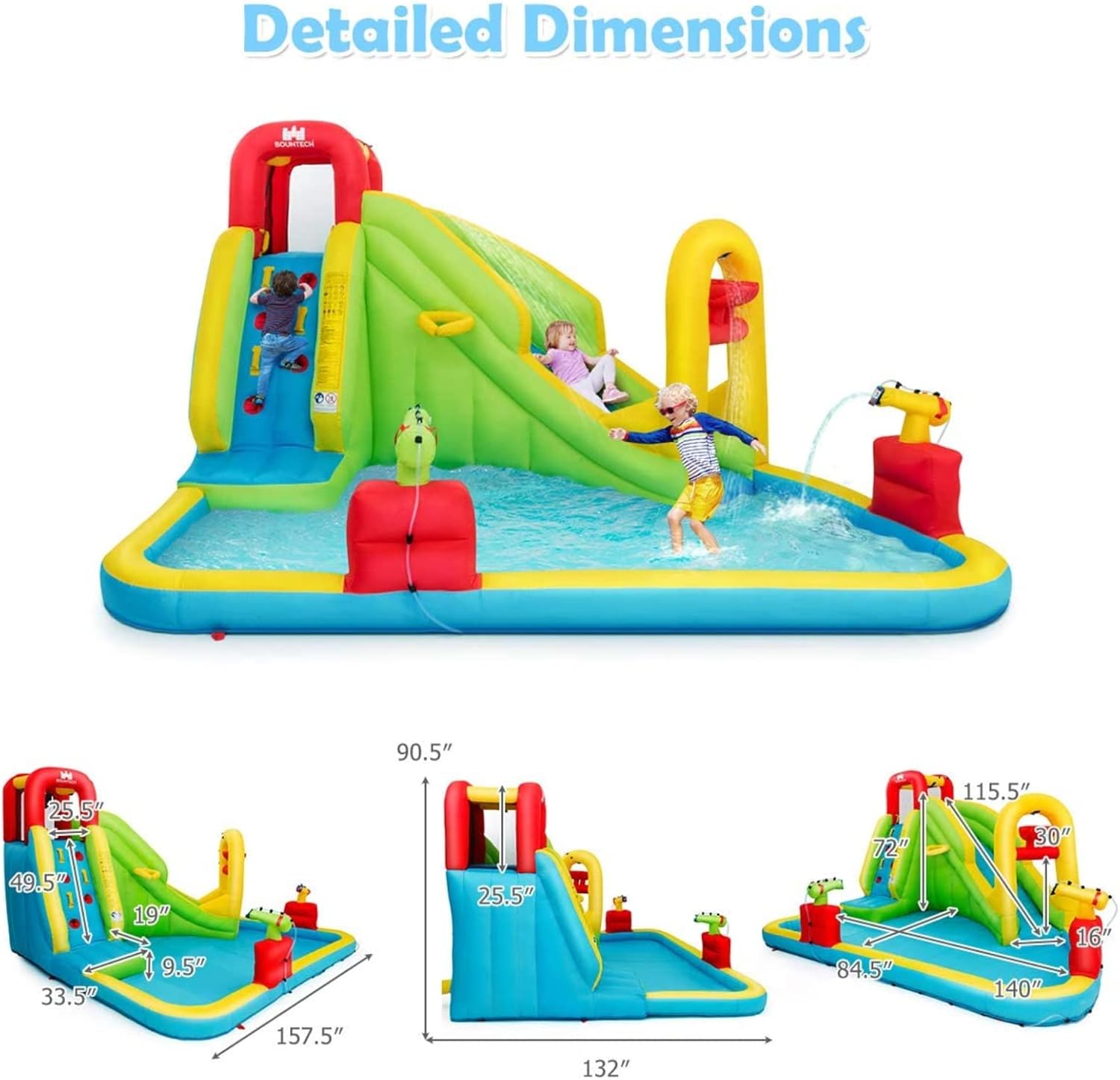 Mega Aufblasbarer Wasserpark H – Kids Outdoor Water Bewertung und Preis