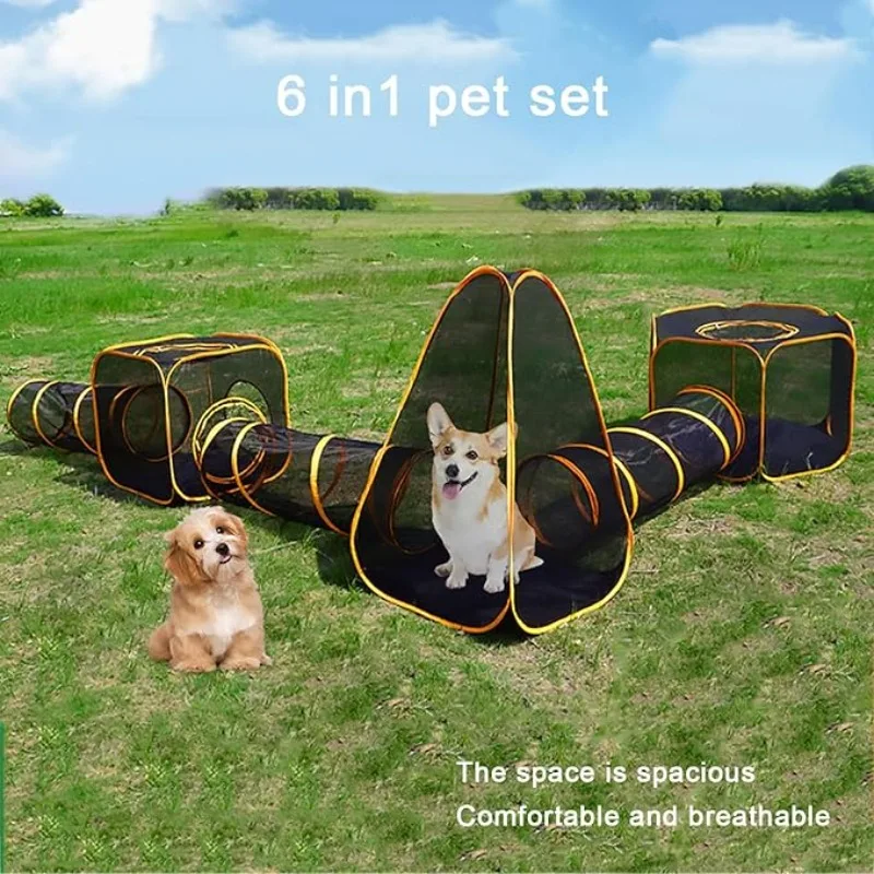 6-in-1 Katzenzelt mit Tunnel f – Outdoor Tent Playhouse Bewertung und Preis