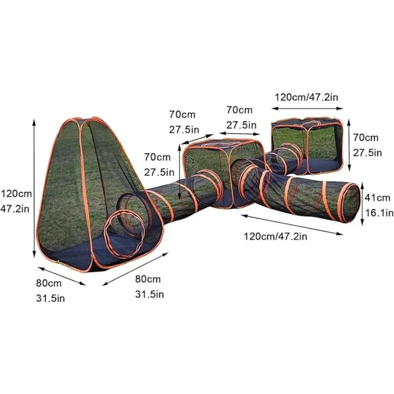 6-in-1 Katzenzelt mit Tunnel f – Outdoor Tent Playhouse Bewertung und Preis