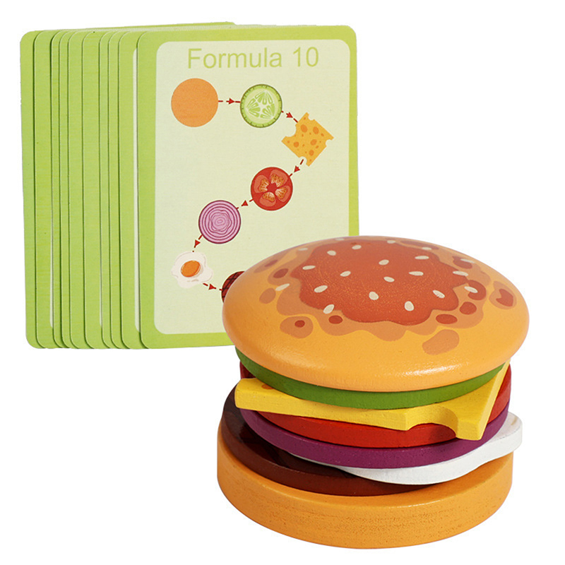 Neue hölzerne Hamburger-Sandwi – Kids Outdoor Kitchen Accessories Bewertung und Preis