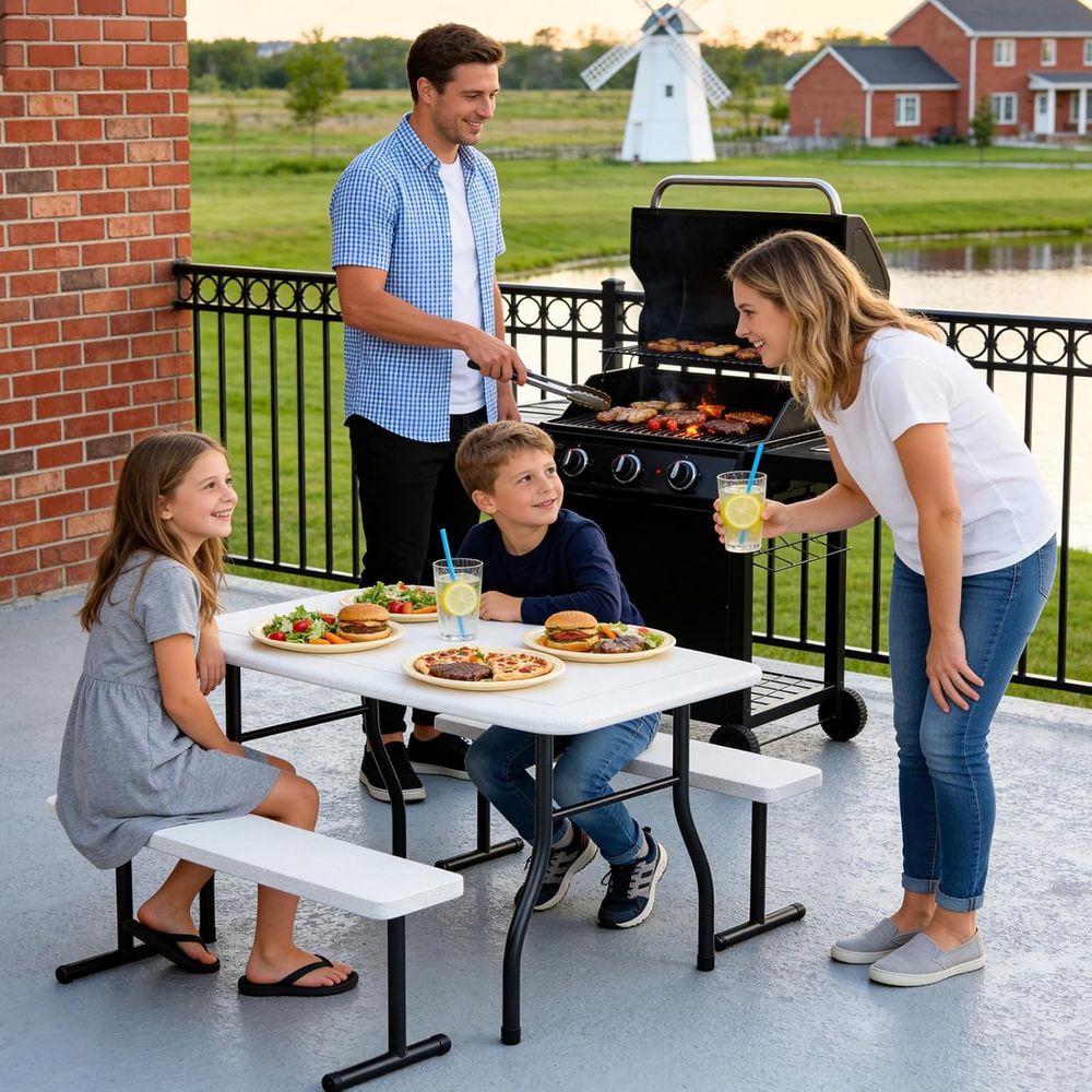 Kinder-Picknicktisch mit Bänke – Kids Outdoor Bench Table Bewertung und Preis