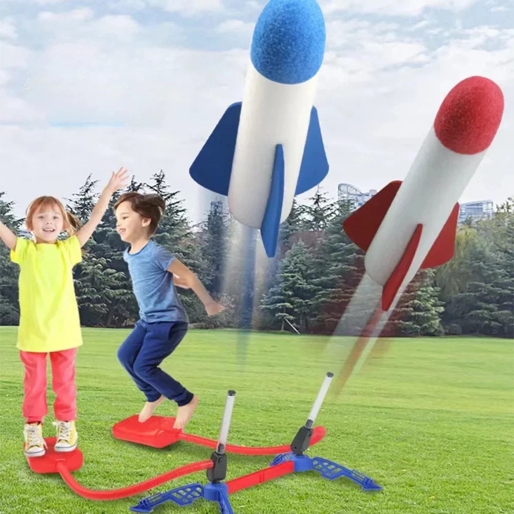Kinder Outdoor-Raketen-Fußpump – Kids Outdoor Jumping Toys Bewertung und Preis