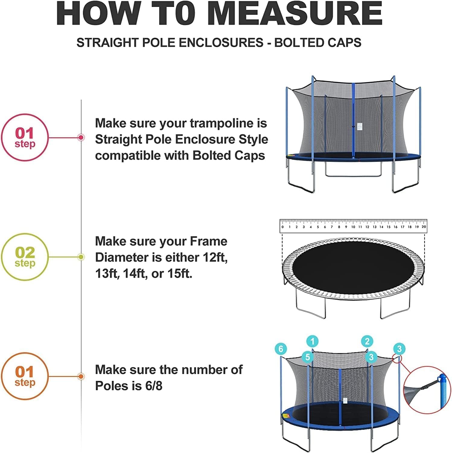Trampolin-Safe-Netz 6FT/8FT/10 – Kids Outdoor Trampoline Bewertung und Preis