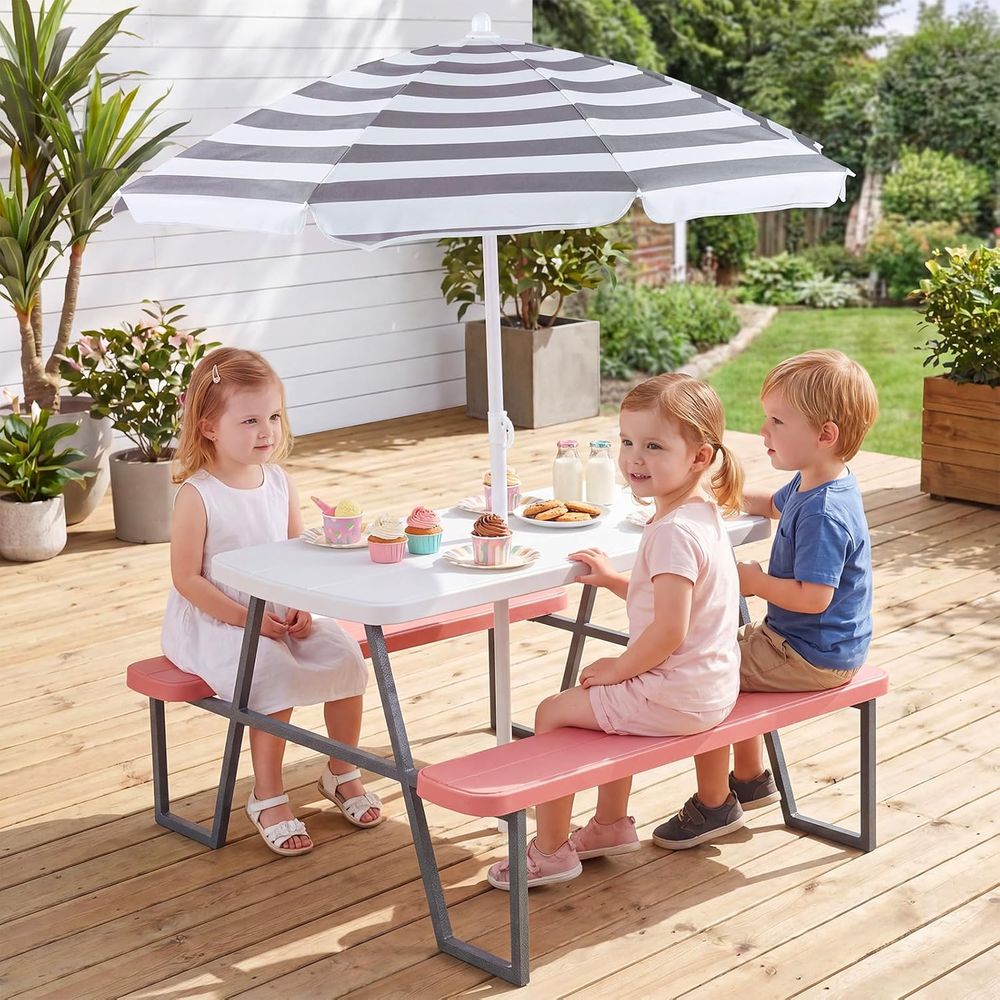 Kinder-Picknicktisch, Outdoor- – Kids Outdoor Bench Table Bewertung und Preis